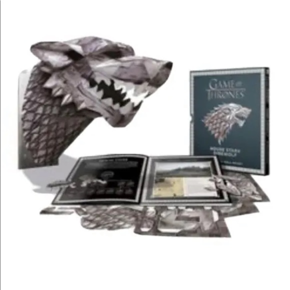New Game of Thrones Mask - House Star Direwolf 3D Mask Wall Mount HBO - Picture 5 of 9